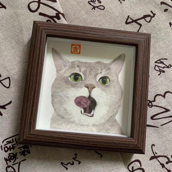 Watercolor pet portrait