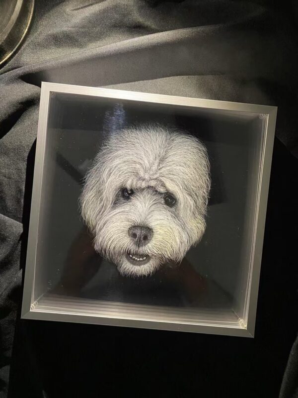 Line carved pet portrait - Image 2